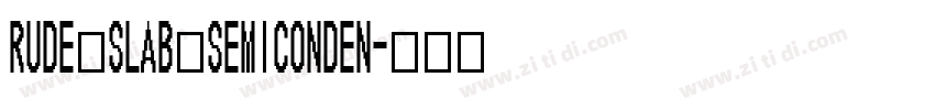 Rude Slab SemiConden字体转换